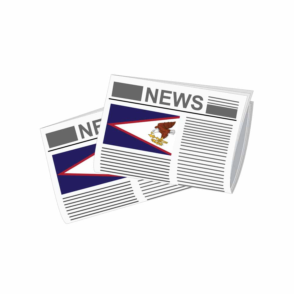 American Samoa Newspapers Vector Illustration
