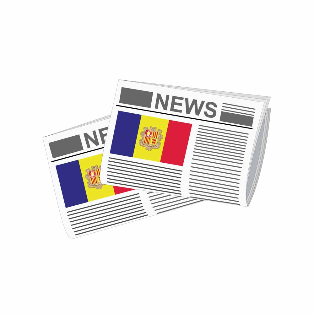 Andorra Newspapers Vector Illustration