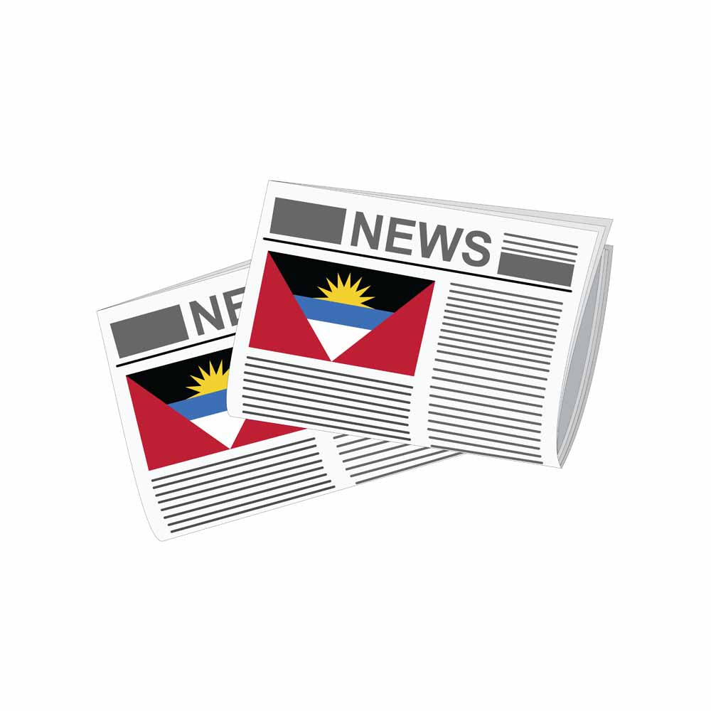 Antigua and Barbuda Newspapers Vector Illustration