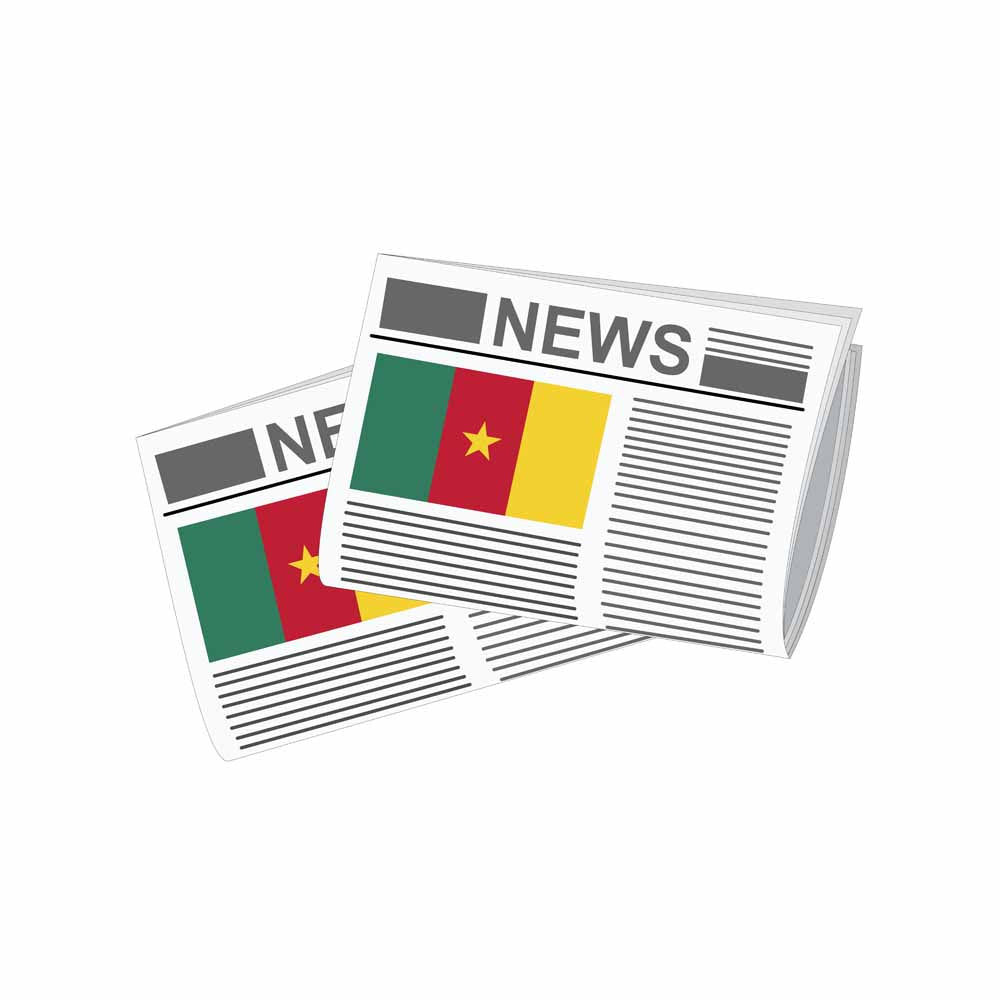 Cameroon Newspapers Vector Illustration