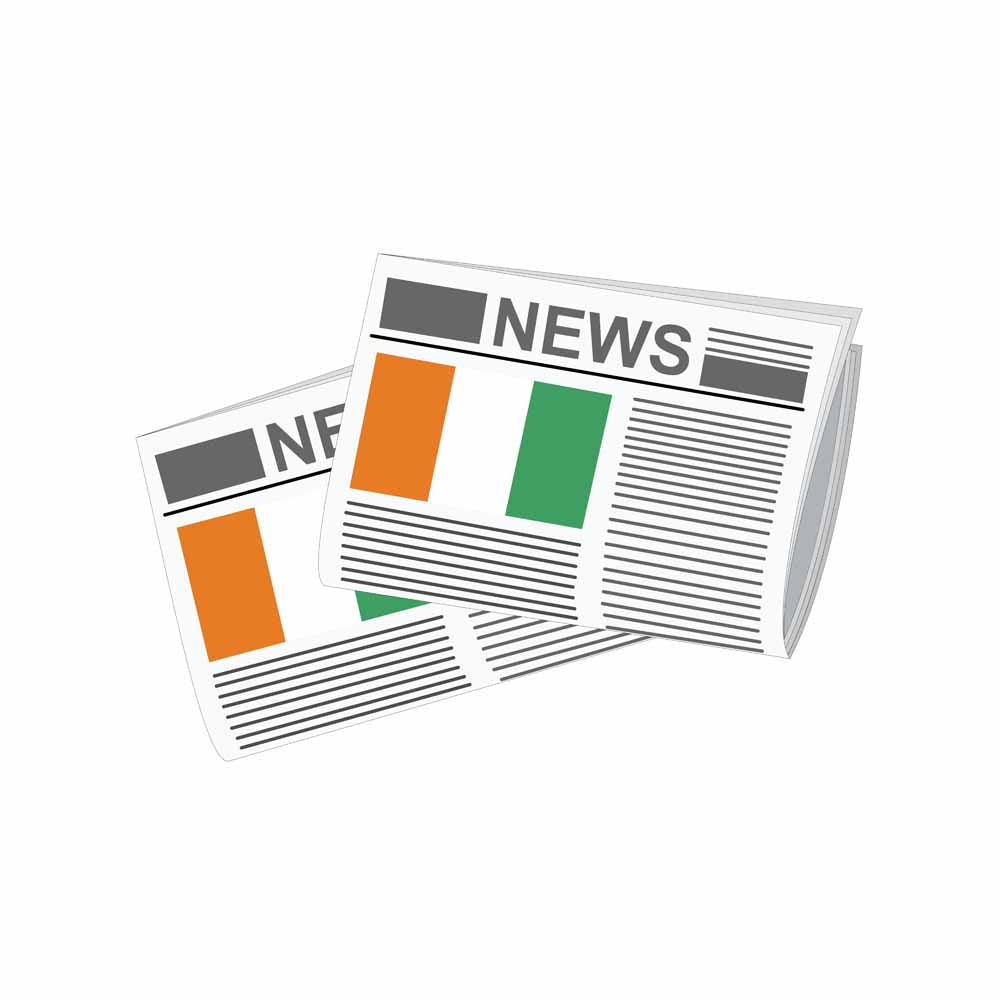 Cote dlvoire World Newspapers Vector Illustrations | Global Newspaper & Press Collection