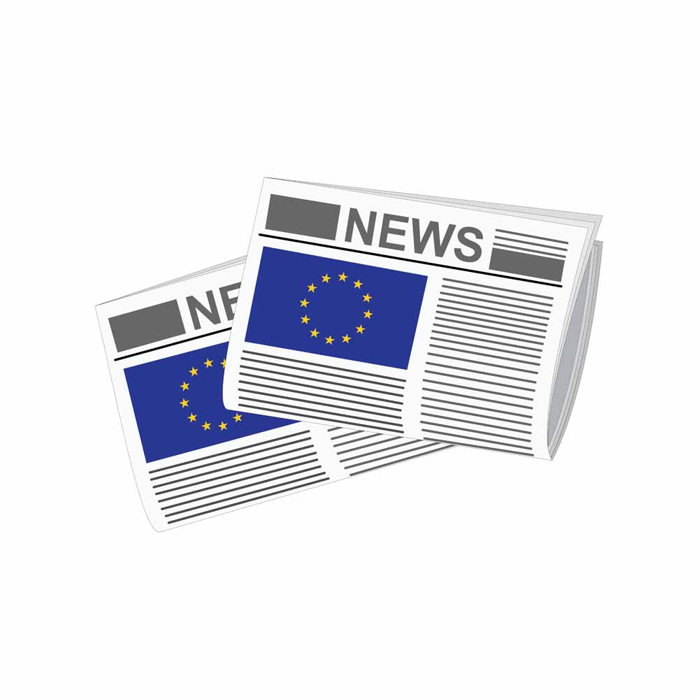 European Union Newspapers Vector Illustration