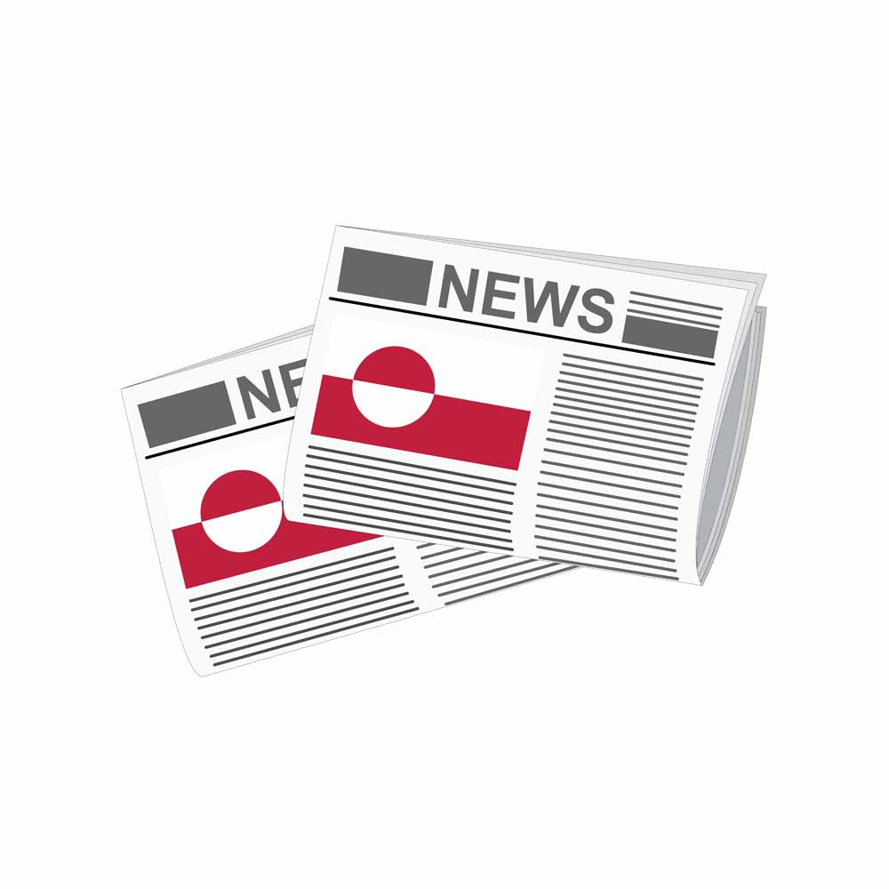 Greenland Newspapers Vector Illustration