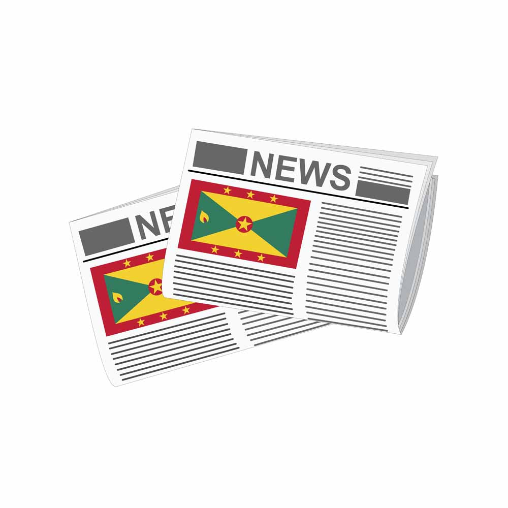 Grenada Newspapers Vector Illustration