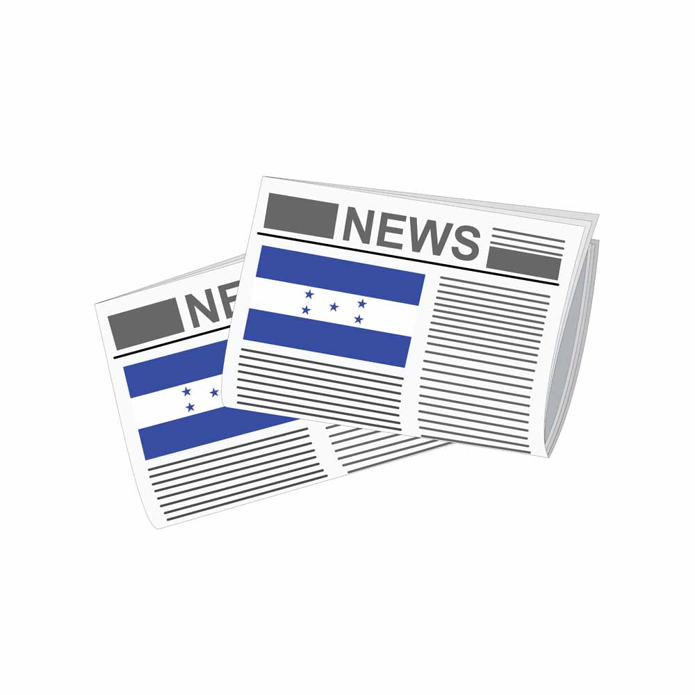 Honduras Newspapers Vector Illustration