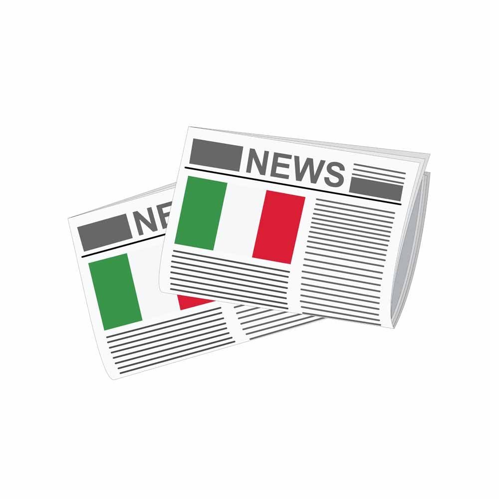Italy Newspapers Vector Illustration