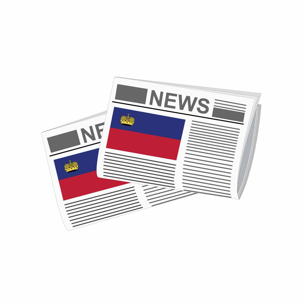 Liechtenstein Newspapers Vector Illustration