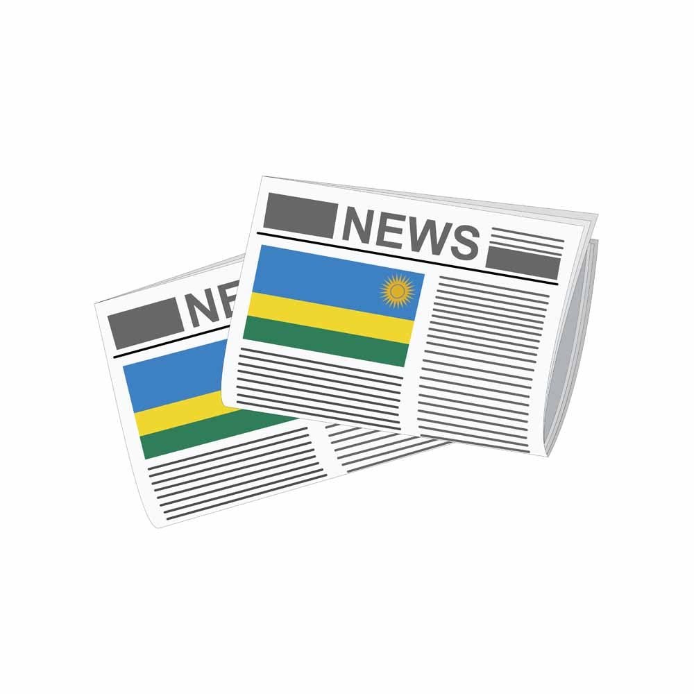 Rwanda Newspapers Vector Illustration
