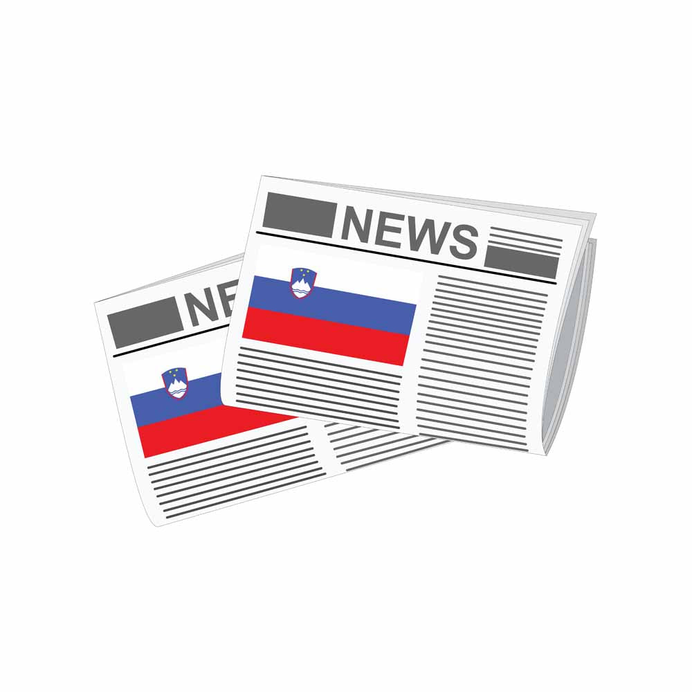 Slovenia Newspapers Vector Illustration