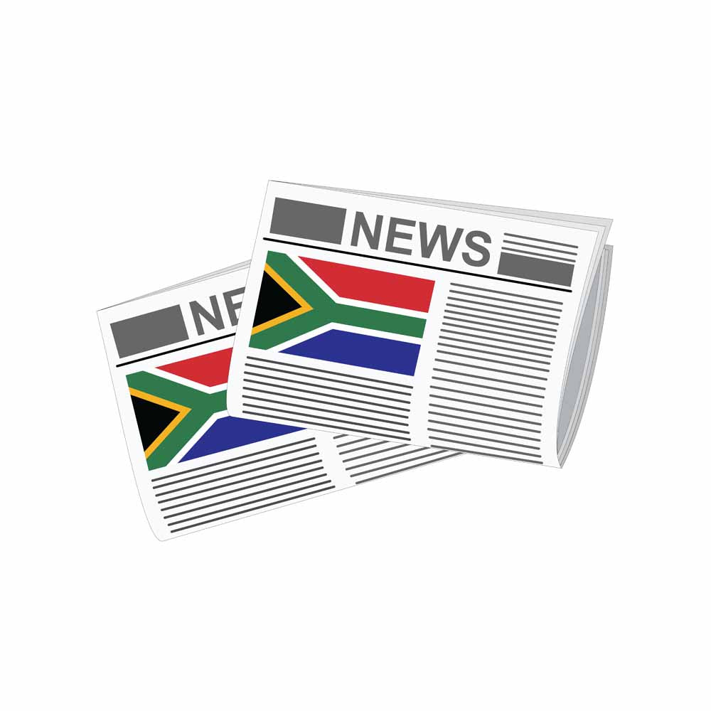 South Africa World Newspapers Vector Illustrations | Global Newspaper & Press Collection