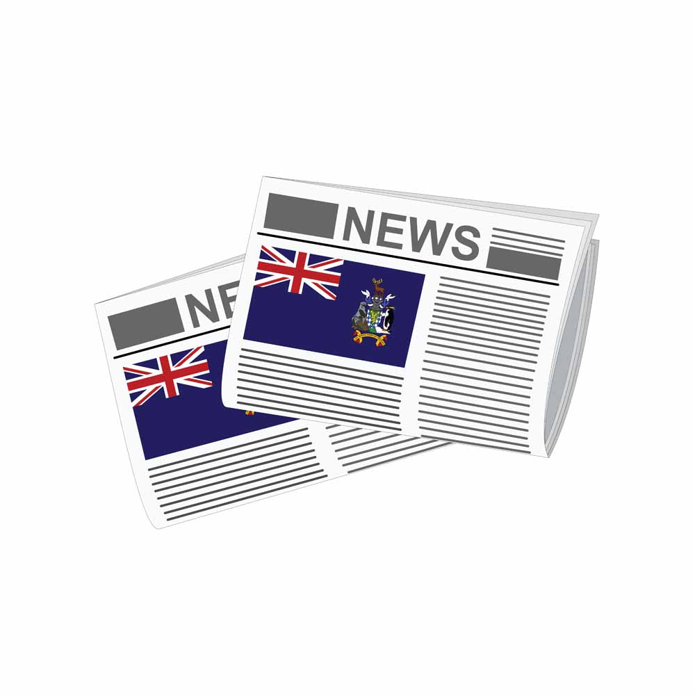South Georgia and the South Sandwich Islands Newspapers Vector Illustration