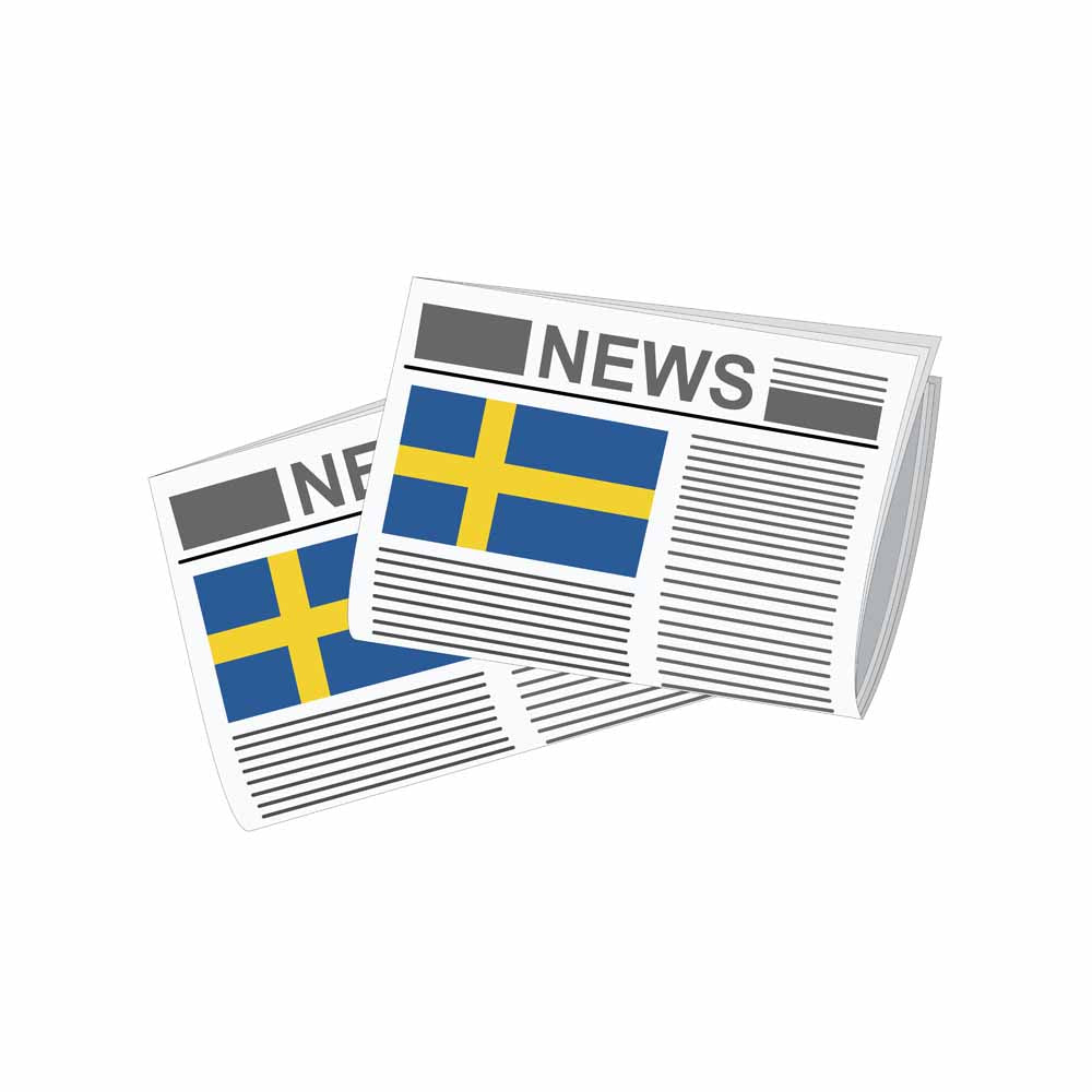Sweden World Newspapers Vector Illustrations | Global Newspaper & Press Collection