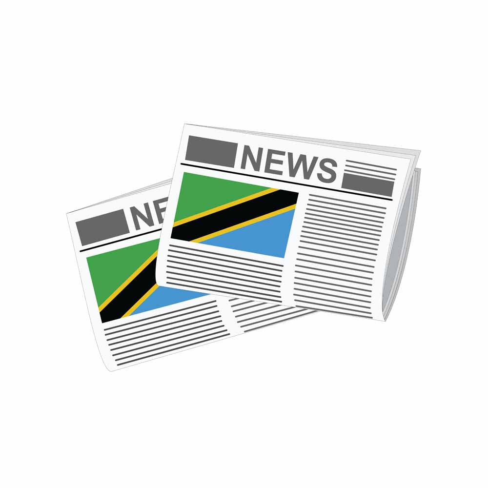 Tanzania Newspapers Vector Illustration
