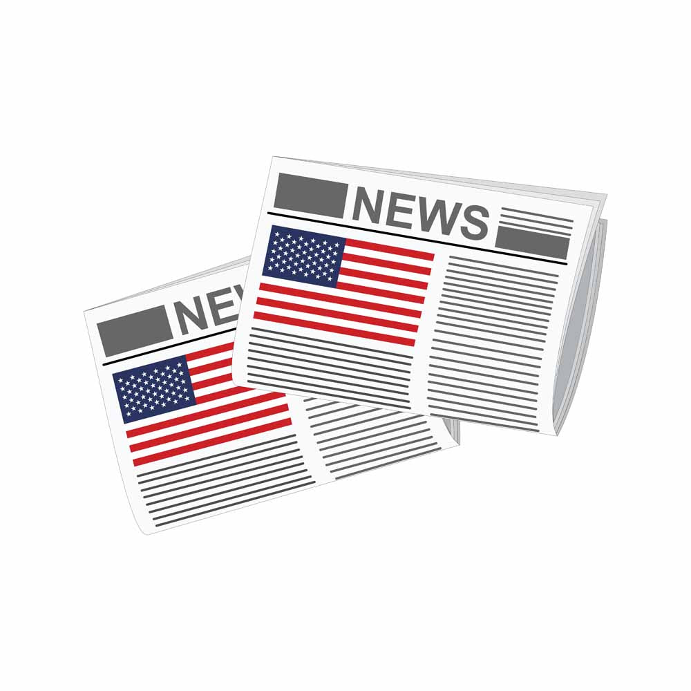 USA Newspapers Vector Illustration