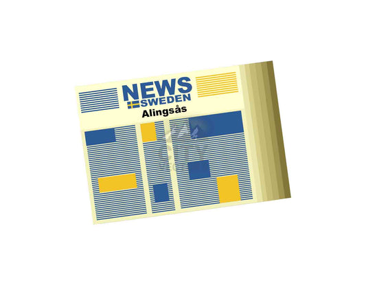 Alingsås Newspaper Vector Illustration