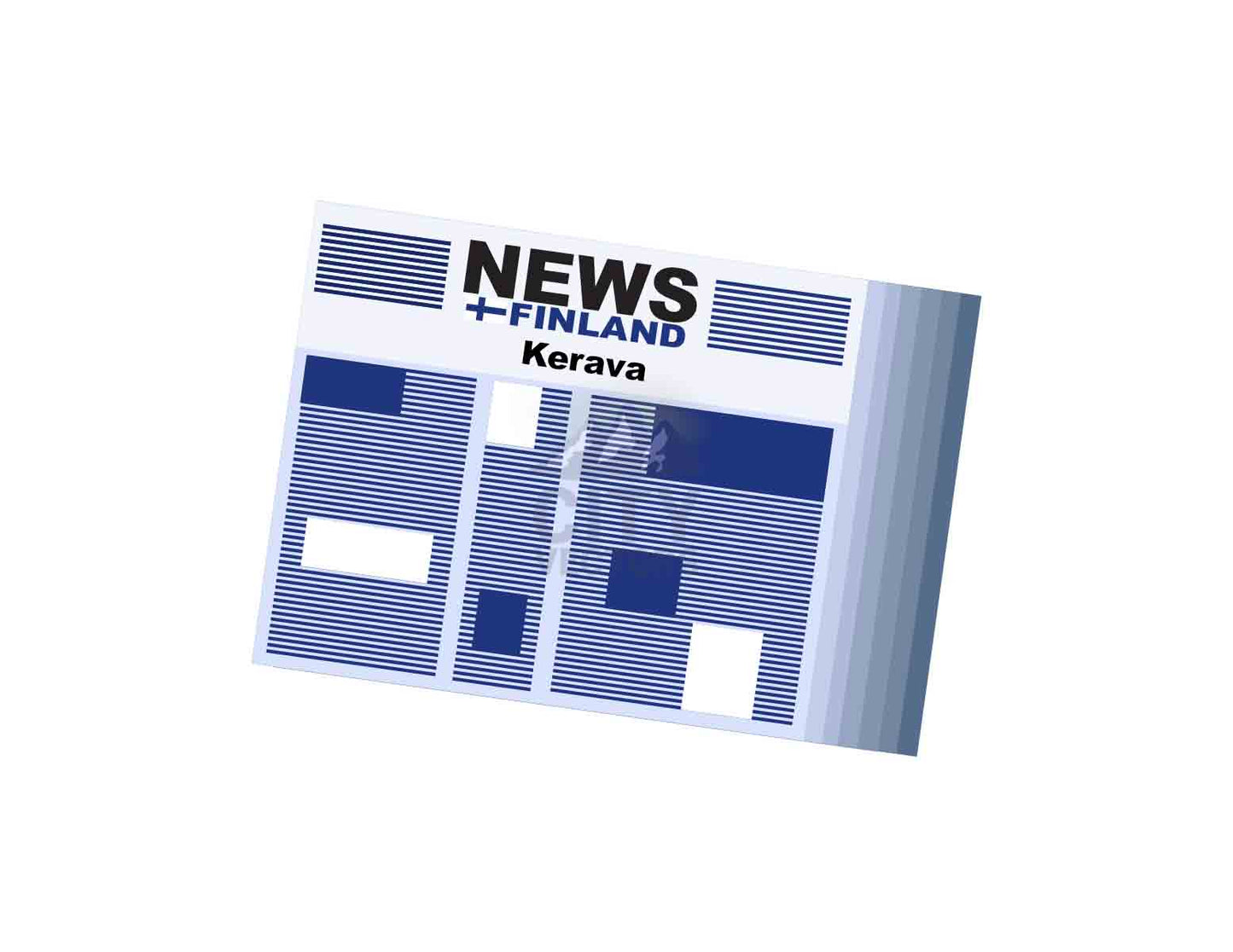 Kerava Newspaper Vector Illustration