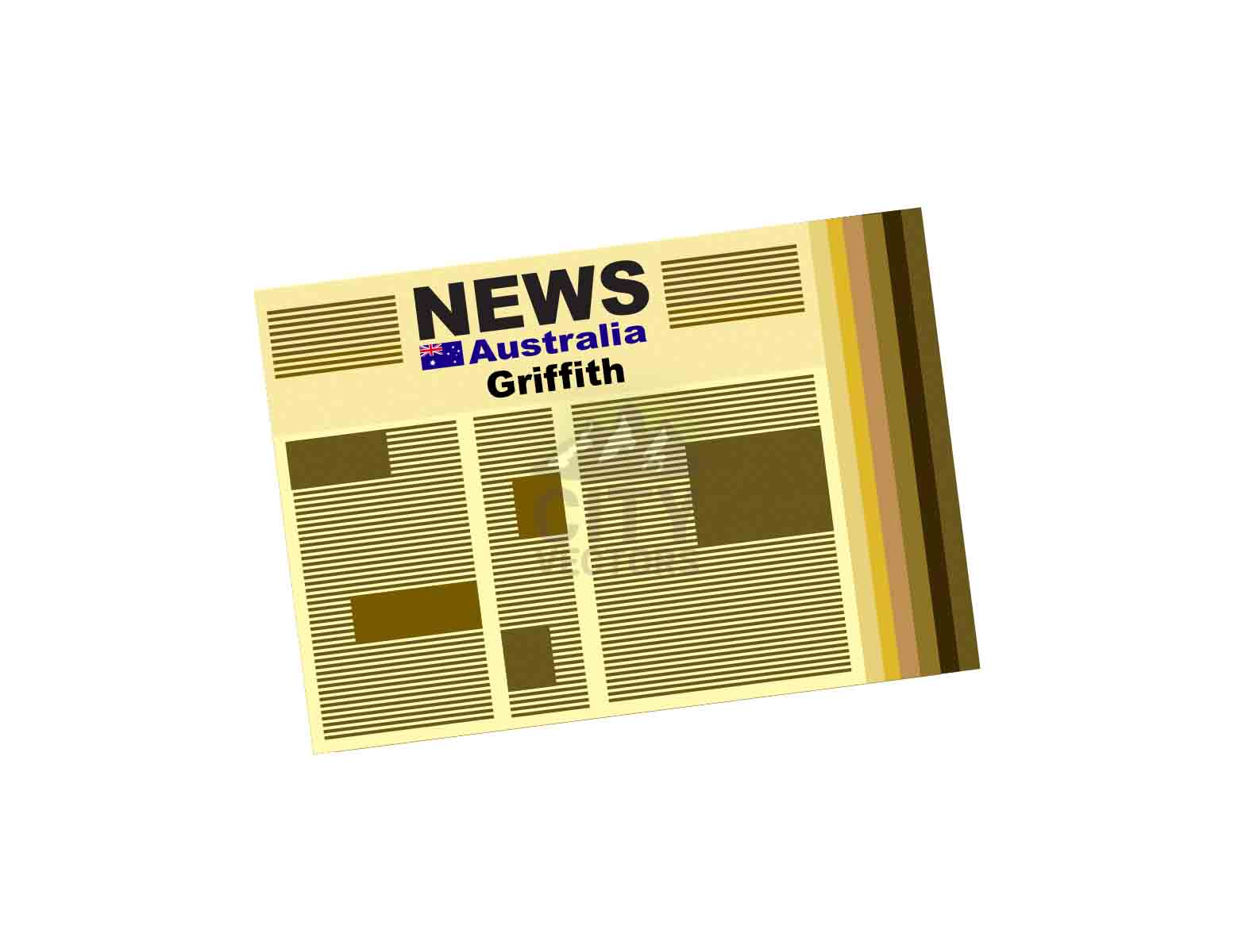 Griffith Newspaper Vector Illustration