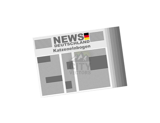 Katzenelnbogen Newspaper Vector Illustration