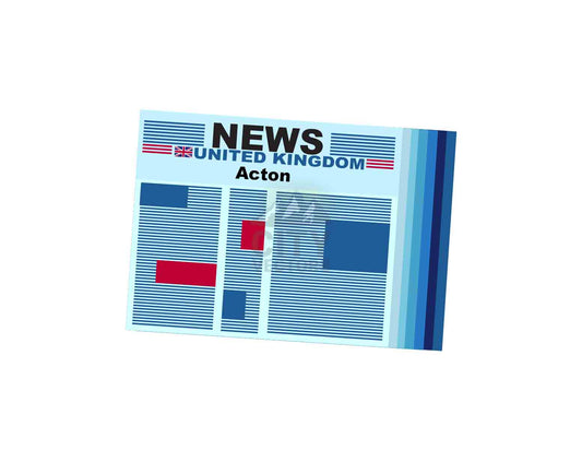 Acton Newspaper Vector Illustration