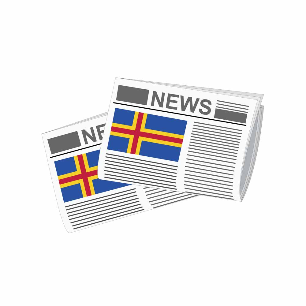 Aland World Newspapers Vector Illustrations | Global Newspaper & Press Collection