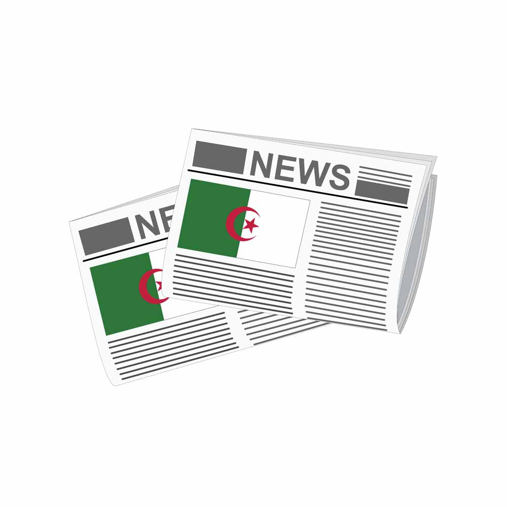 Algeria Newspapers Vector Illustration