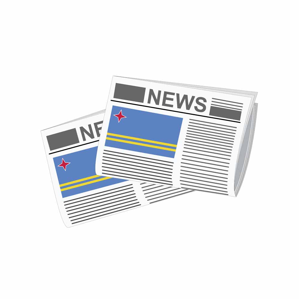 Aruba Newspapers Vector Illustration