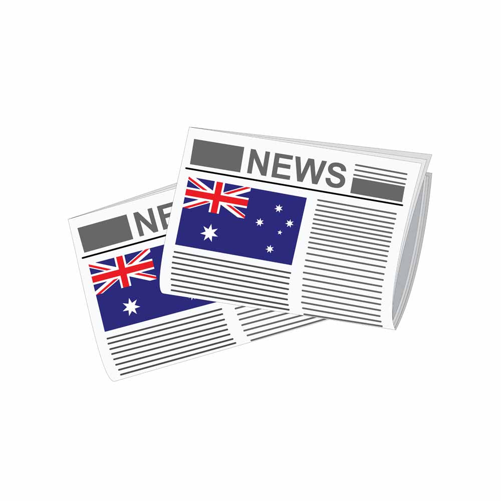 Australia World Newspapers Vector Illustrations | Global Newspaper & Press Collection