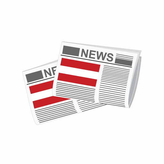 Austria Newspapers Vector Illustration
