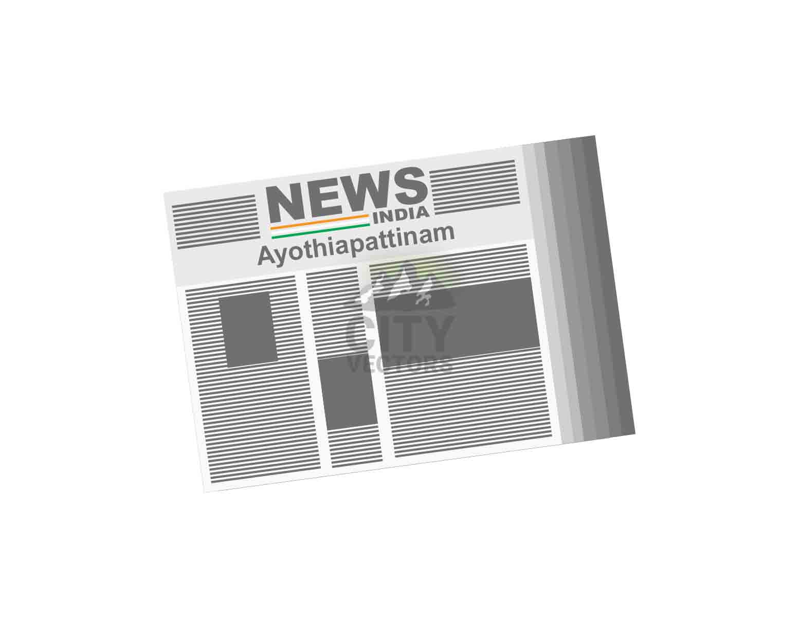 Ayothiapattinam India Newspapers Vector Illustration | SVG, AI, EPS & PNG | City Vectors
