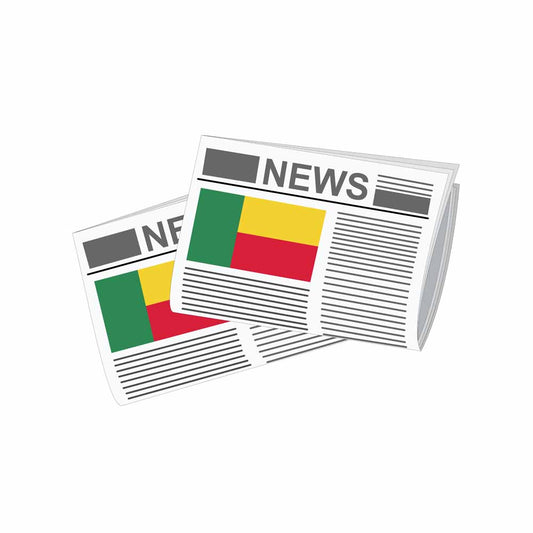 Benin Newspapers Vector Illustration