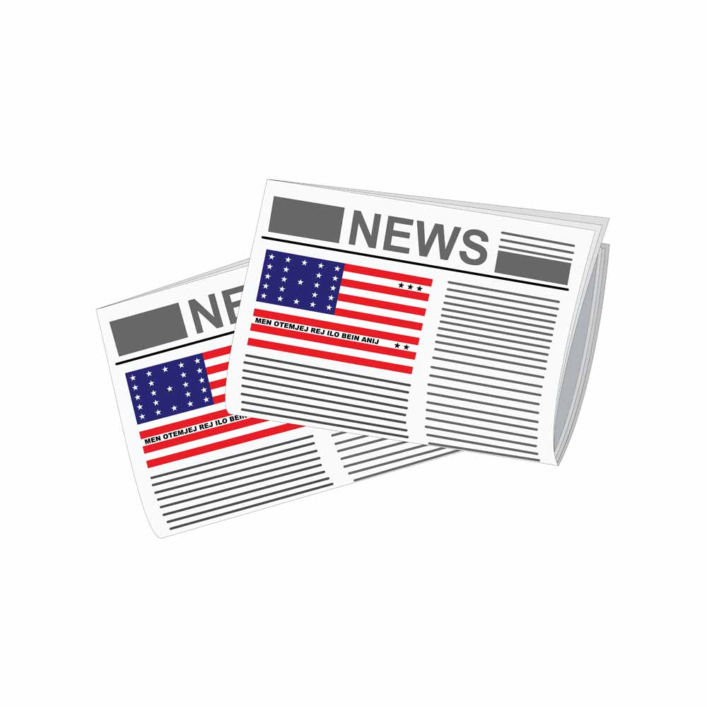 Bikini Atoll World Newspapers Vector Illustrations | Global Newspaper & Press Collection