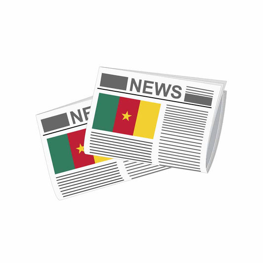 Cameroon Newspapers Vector Illustration