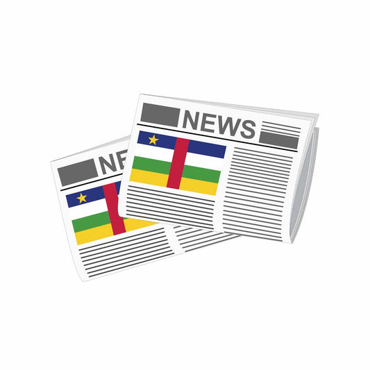 Central African Republic Newspapers Vector Illustration