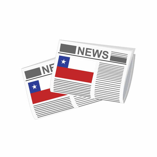 Chile Newspapers Vector Illustration