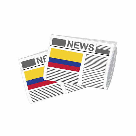 Colombia Newspapers Vector Illustration