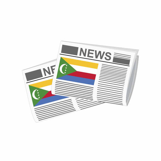 Comoros Newspapers Vector Illustration