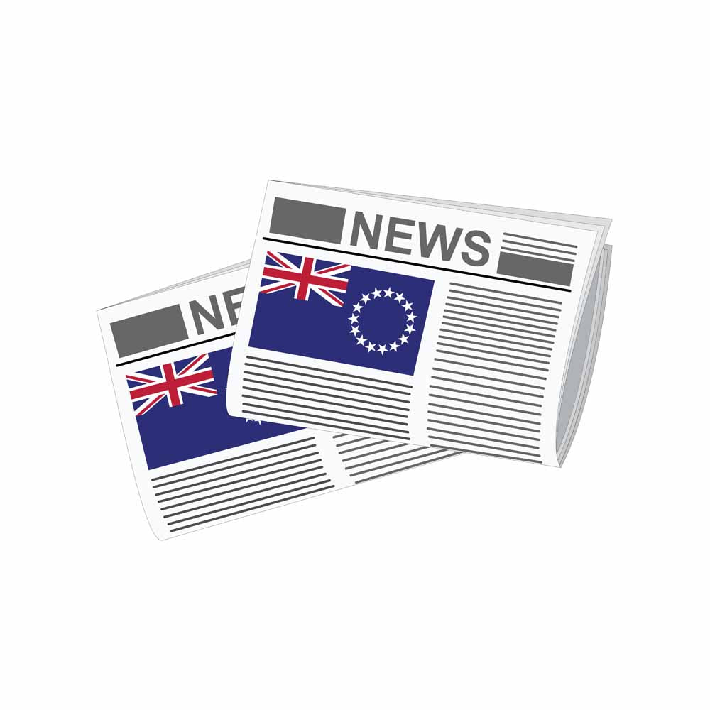 Cook Islands Newspapers Vector Illustration