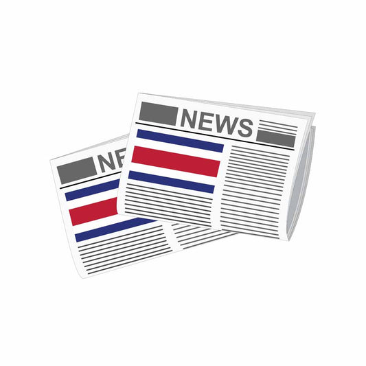 Costa Rica Newspapers Vector Illustration