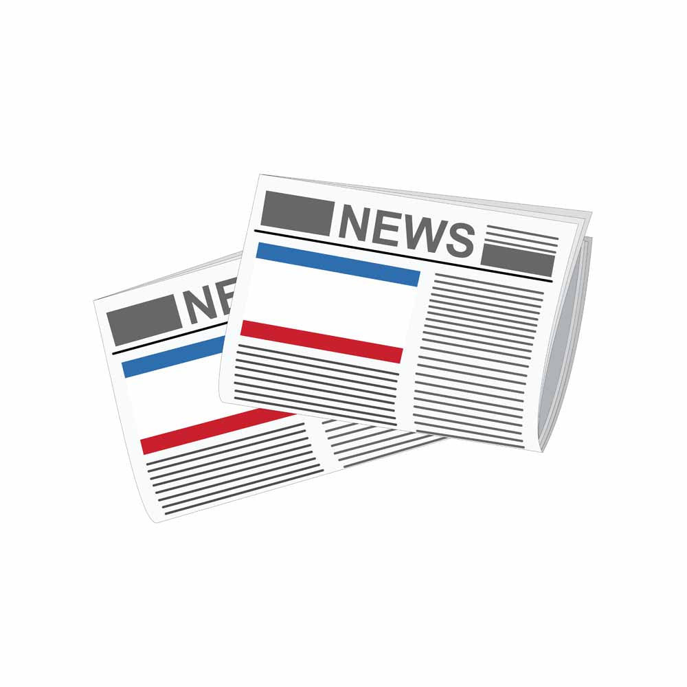 Crimea Newspapers Vector Illustration