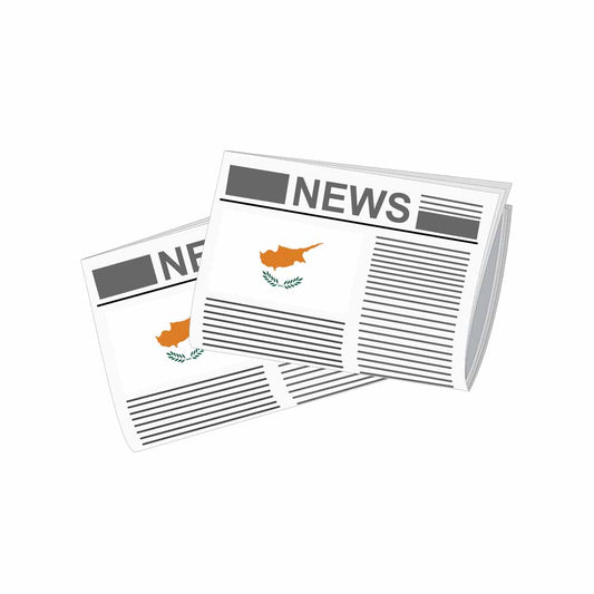 Cyprus Newspapers Vector Illustration