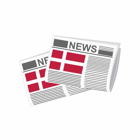 Denmark Newspapers Vector Illustration