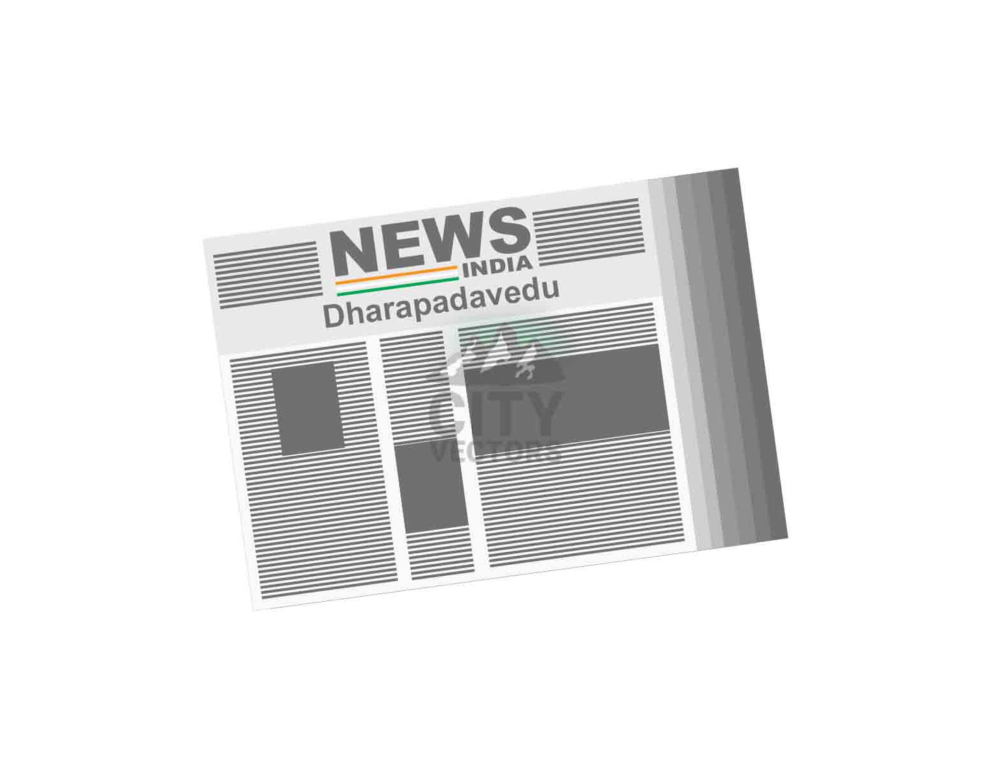 Dharapadavedu India Newspapers Vector Illustration | SVG, AI, EPS & PNG | City Vectors
