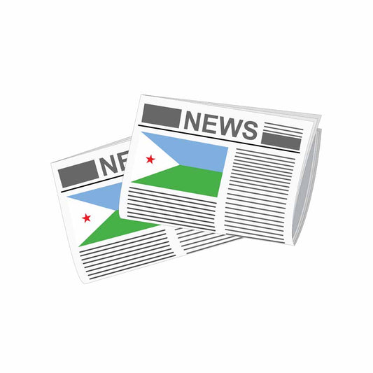 Djibouti Newspapers Vector Illustration