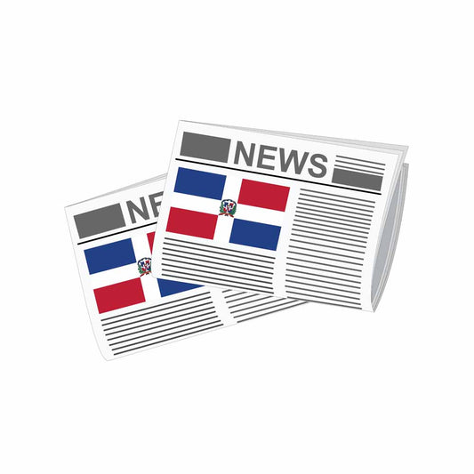Dominican Republic Newspapers Vector Illustration