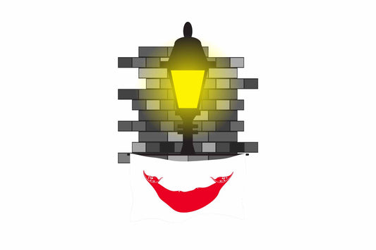 Easter Island Rapa Nui Flag Street Lamp Bricks Vector Illustration