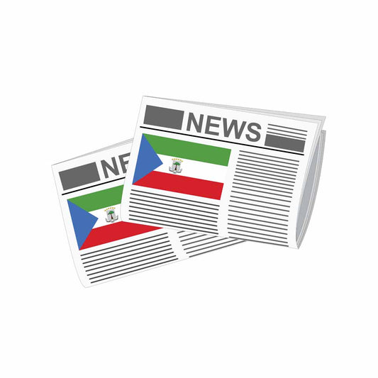 Equatorial Guinea Newspapers Vector Illustration