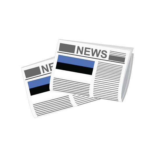 Estonia Newspapers Vector Illustration