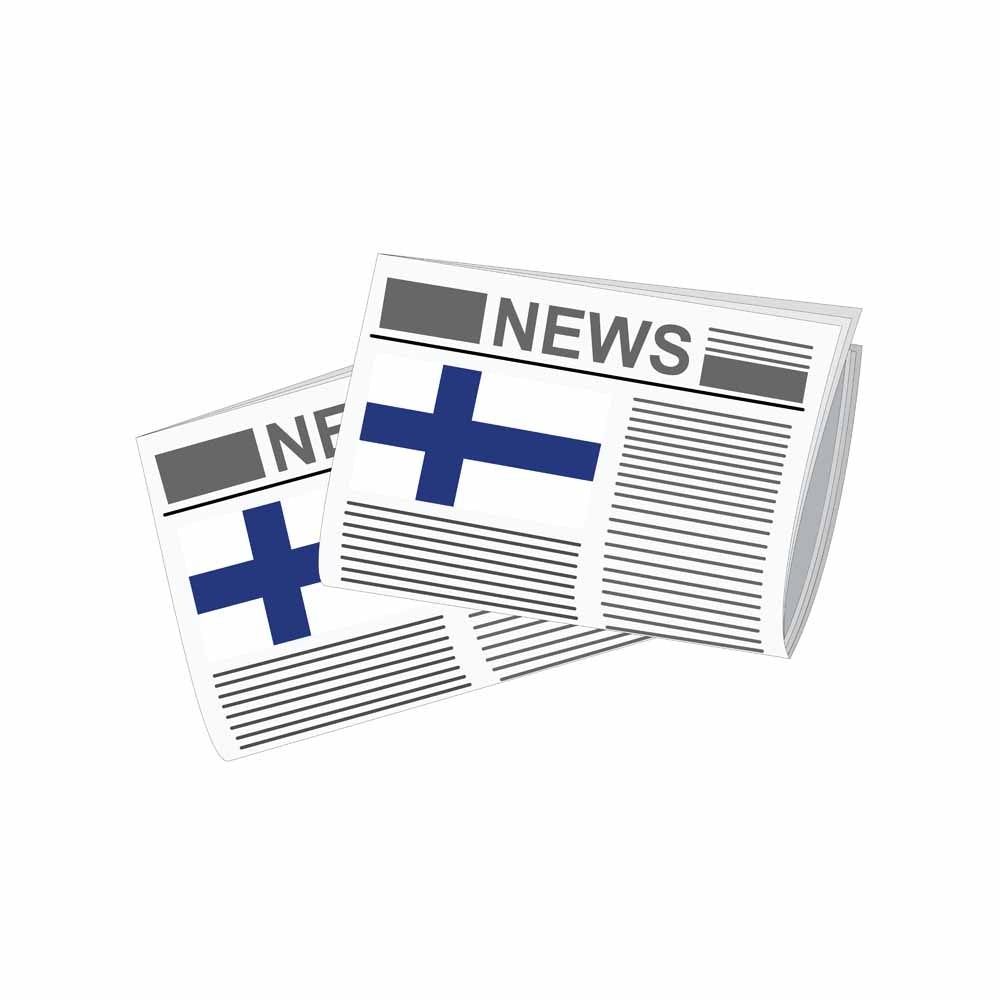 Finland World Newspapers Vector Illustrations | Global Newspaper & Press Collection