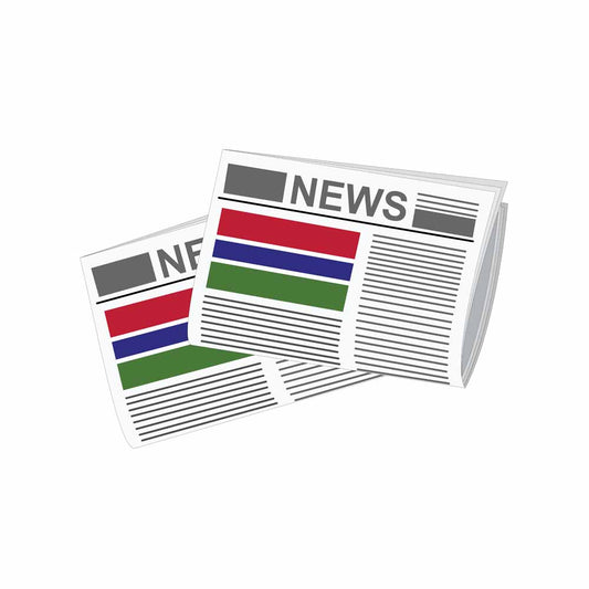 Gambia Newspapers Vector Illustration