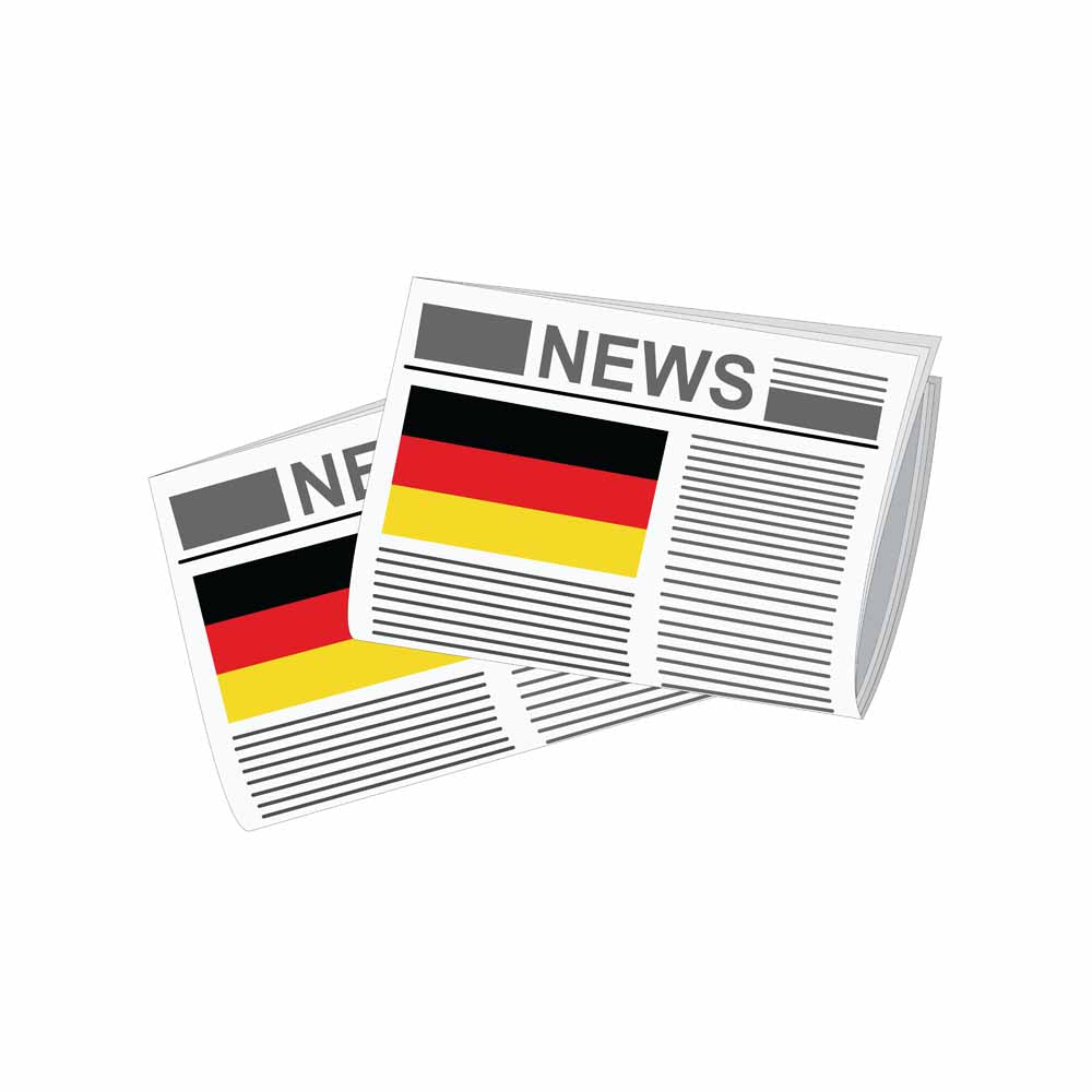 Germany Newspapers Vector Illustration